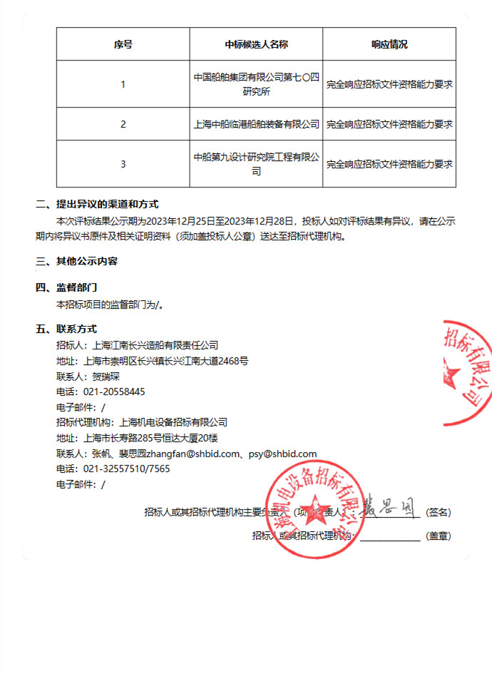 Kaiyun官方网站10528万 上海江南长兴造船沸石转轮+CO有机废气治理装置中标候选人公示(图2)